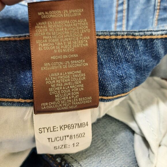 Kut From The Kloth Farrah Baby Bootcut Jeans Medium Wash Sz 12 34 x 32 KP697MB4 - Picture 9 of 12